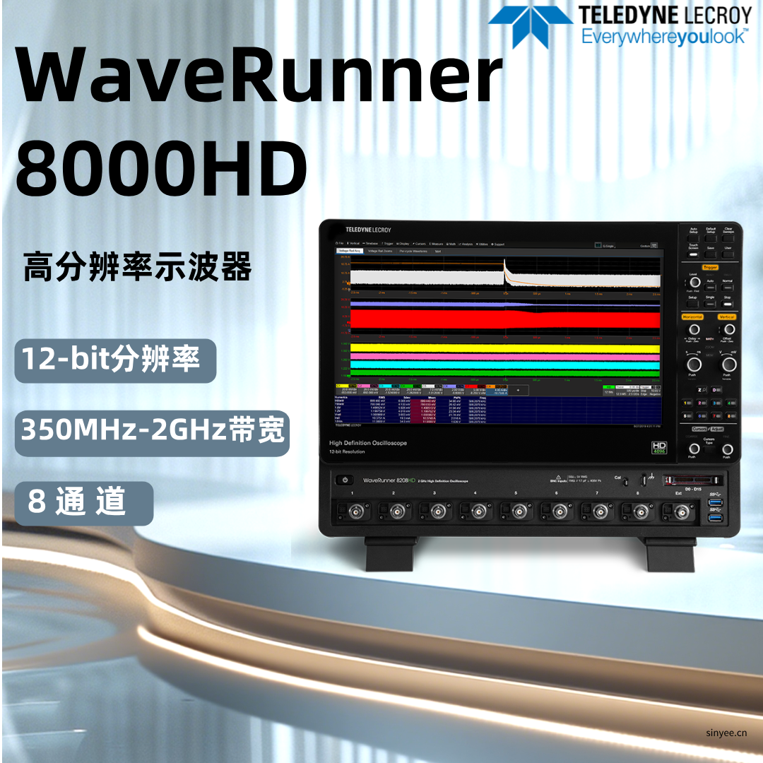 力科WaveRunner 8000 HD高精度示波器-云帆興燁